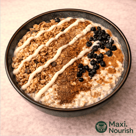 Cinnamon Bun Protein Overnight Oats